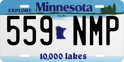 MN license plate 559NMP
