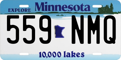 MN license plate 559NMQ