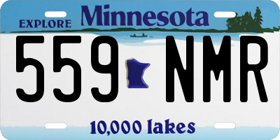 MN license plate 559NMR