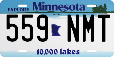 MN license plate 559NMT