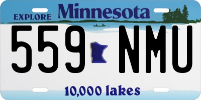 MN license plate 559NMU