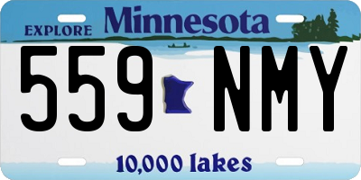 MN license plate 559NMY