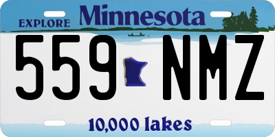 MN license plate 559NMZ