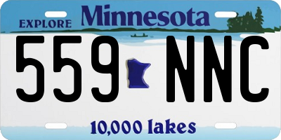 MN license plate 559NNC