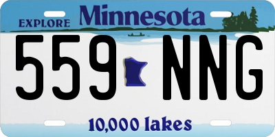 MN license plate 559NNG