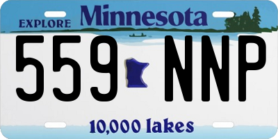 MN license plate 559NNP