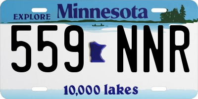 MN license plate 559NNR