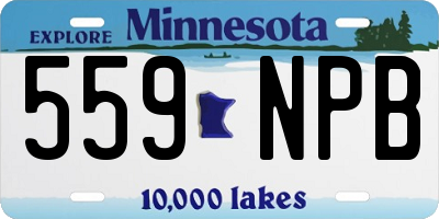 MN license plate 559NPB