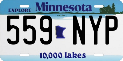 MN license plate 559NYP