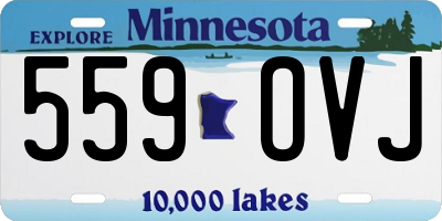 MN license plate 559OVJ