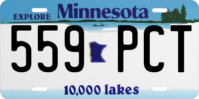 MN license plate 559PCT