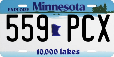 MN license plate 559PCX
