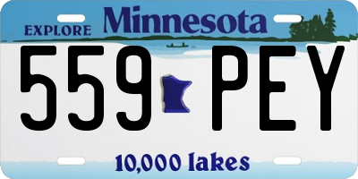 MN license plate 559PEY