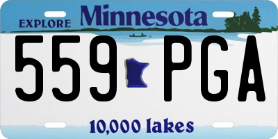 MN license plate 559PGA