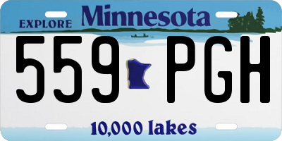MN license plate 559PGH