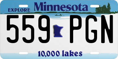 MN license plate 559PGN