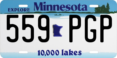 MN license plate 559PGP