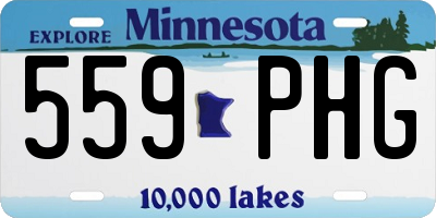 MN license plate 559PHG