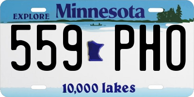MN license plate 559PHO