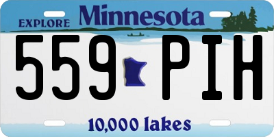 MN license plate 559PIH