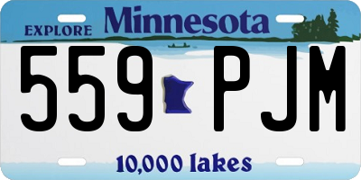 MN license plate 559PJM