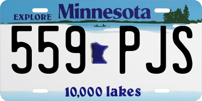 MN license plate 559PJS