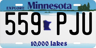 MN license plate 559PJU