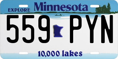 MN license plate 559PYN