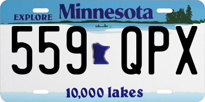 MN license plate 559QPX