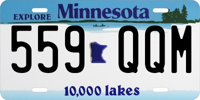 MN license plate 559QQM