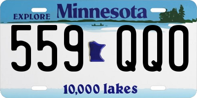 MN license plate 559QQO