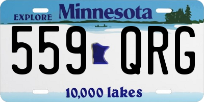 MN license plate 559QRG