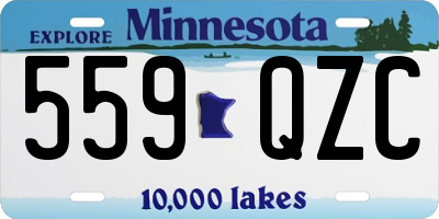 MN license plate 559QZC