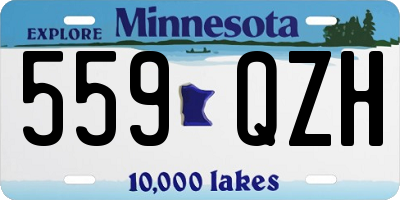 MN license plate 559QZH