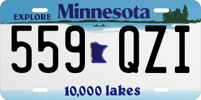 MN license plate 559QZI