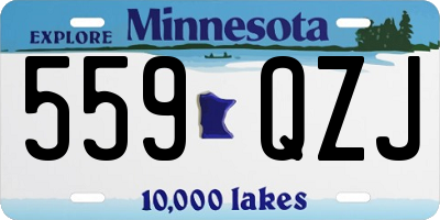 MN license plate 559QZJ