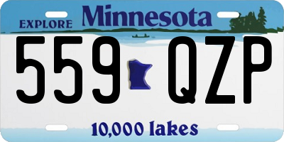 MN license plate 559QZP