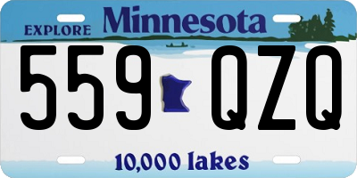 MN license plate 559QZQ