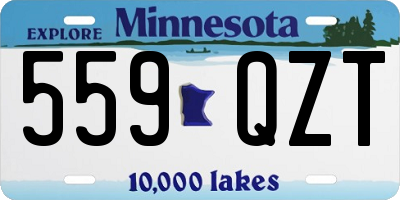 MN license plate 559QZT