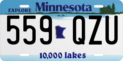 MN license plate 559QZU