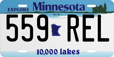 MN license plate 559REL