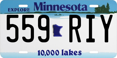 MN license plate 559RIY