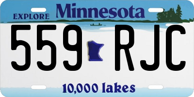 MN license plate 559RJC