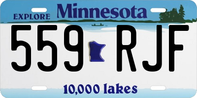 MN license plate 559RJF