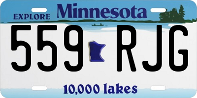 MN license plate 559RJG