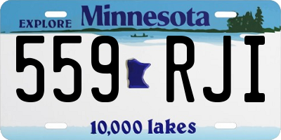 MN license plate 559RJI