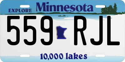 MN license plate 559RJL