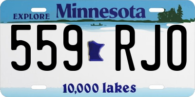 MN license plate 559RJO