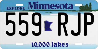 MN license plate 559RJP