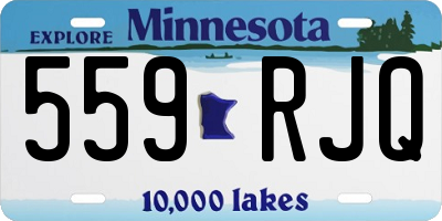 MN license plate 559RJQ